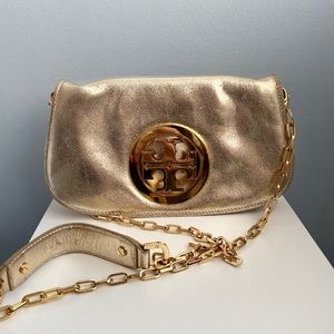 Tory Burch Authentic Gold Crossbody Bag
